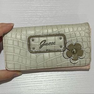 Guess Tri Color Matte Alligator Wallet